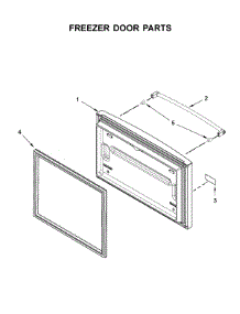 Freezer Door Parts parts for Kitchenaid Bottom-Mount Refrigerator KRFC300EBS01 from AppliancePartsPros.com