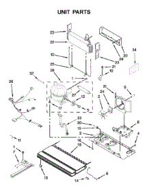 Unit Parts parts for Kitchenaid Bottom-Mount Refrigerator KRFC300EBS01 from AppliancePartsPros.com