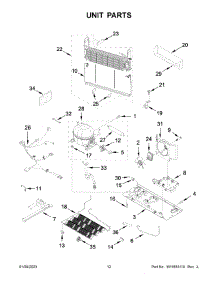 Unit Parts parts for Kitchenaid Bottom-Mount Refrigerator KRFC300ESS09 from AppliancePartsPros.com