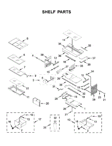 Shelf Parts parts for Kitchenaid Bottom-Mount Refrigerator KRFC604FSS02 from AppliancePartsPros.com