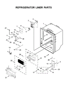 Refrigerator Liner Parts parts for Kitchenaid Bottom-Mount Refrigerator KRFC604FSS03 from AppliancePartsPros.com