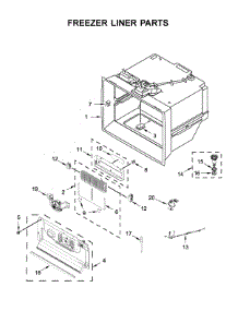 Freezer Liner Parts parts for Kitchenaid Bottom-Mount Refrigerator KRFC604FSS03 from AppliancePartsPros.com