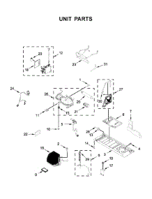 Unit Parts parts for Kitchenaid Bottom-Mount Refrigerator KRFC604FSS03 from AppliancePartsPros.com