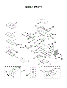 Shelf Parts parts for Kitchenaid Bottom-Mount Refrigerator KRFC604FSS03 from AppliancePartsPros.com