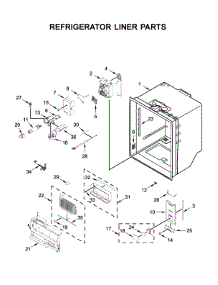 Refrigerator Liner Parts parts for Kitchenaid Bottom-Mount Refrigerator KRFC704FPS03 from AppliancePartsPros.com