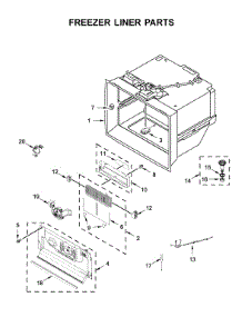 Freezer Liner Parts parts for Kitchenaid Bottom-Mount Refrigerator KRFC704FPS03 from AppliancePartsPros.com