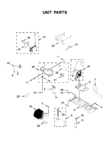 Unit Parts parts for Kitchenaid Bottom-Mount Refrigerator KRFC704FPS04 from AppliancePartsPros.com