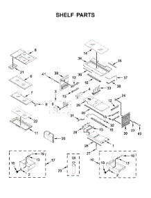 Shelf Parts parts for Kitchenaid Bottom-Mount Refrigerator KRFC704FPS04 from AppliancePartsPros.com