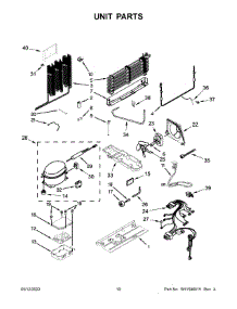 Unit Parts parts for Kitchenaid Bottom-Mount Refrigerator KRFF300ESS03 from AppliancePartsPros.com