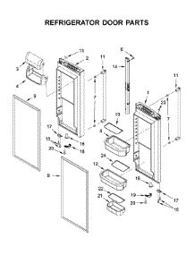 Refrigerator Door Parts parts for Kitchenaid Bottom-Mount Refrigerator KRFF302EBS01 from AppliancePartsPros.com