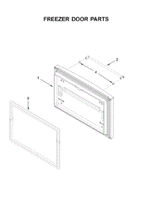 Freezer Door Parts parts for Kitchenaid Bottom-Mount Refrigerator KRFF302EBS01 from AppliancePartsPros.com
