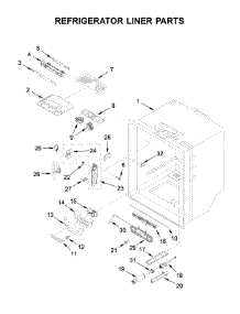 Refrigerator Liner Parts parts for Kitchenaid Bottom-Mount Refrigerator KRFF302ESS03 from AppliancePartsPros.com