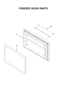 Freezer Door Parts parts for Kitchenaid Bottom-Mount Refrigerator KRFF302ESS03 from AppliancePartsPros.com