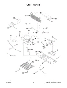 Unit Parts parts for Kitchenaid Bottom-Mount Refrigerator KRFF302ESS04 from AppliancePartsPros.com