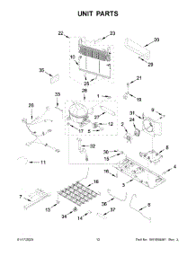 Unit Parts parts for Kitchenaid Bottom-Mount Refrigerator KRFF302ESS06 from AppliancePartsPros.com
