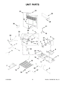 Unit Parts parts for Kitchenaid Bottom-Mount Refrigerator KRFF302ESS07 from AppliancePartsPros.com