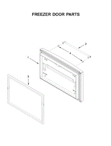 Freezer Door Parts parts for Kitchenaid Bottom-Mount Refrigerator KRFF302EWH02 from AppliancePartsPros.com