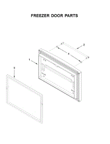 Freezer Door Parts parts for Kitchenaid Bottom-Mount Refrigerator KRFF305EBS01 from AppliancePartsPros.com
