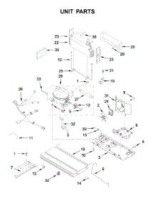 Unit Parts parts for Kitchenaid Bottom-Mount Refrigerator KRFF305EBS01 from AppliancePartsPros.com