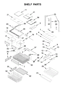 Shelf Parts parts for Kitchenaid Bottom-Mount Refrigerator KRFF305EBS01 from AppliancePartsPros.com