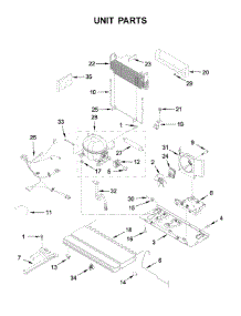 Unit Parts parts for Kitchenaid Bottom-Mount Refrigerator KRFF305EBS02 from AppliancePartsPros.com