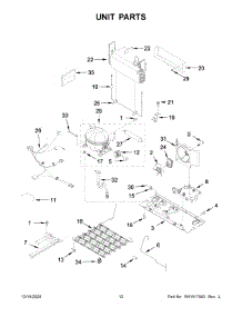 Unit Parts parts for Kitchenaid Bottom-Mount Refrigerator KRFF305EBS03 from AppliancePartsPros.com
