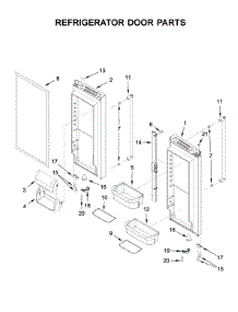 Refrigerator Door Parts parts for Kitchenaid Bottom-Mount Refrigerator KRFF305ESS02 from AppliancePartsPros.com