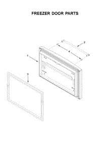 Freezer Door Parts parts for Kitchenaid Bottom-Mount Refrigerator KRFF305EWH02 from AppliancePartsPros.com