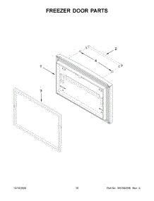 Freezer Door Parts parts for Kitchenaid Bottom-Mount Refrigerator KRFF305EWH04 from AppliancePartsPros.com