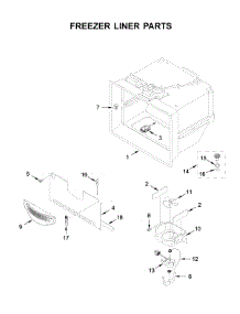Freezer Liner Parts parts for Kitchenaid Bottom-Mount Refrigerator KRFF507HPS02 from AppliancePartsPros.com