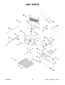 Unit Parts parts for Kitchenaid Bottom-Mount Refrigerator KRFF577KBS02 from AppliancePartsPros.com