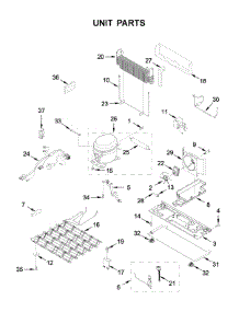 Unit Parts parts for Kitchenaid Bottom-Mount Refrigerator KRMF706ESS04 from AppliancePartsPros.com
