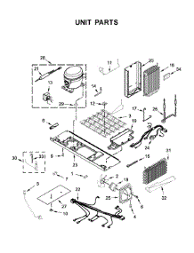 Unit Parts parts for Kitchenaid Side-By-Side Refrigerator KRSC700HBS00 from AppliancePartsPros.com