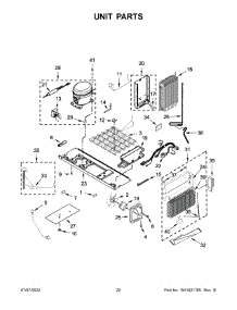 Unit Parts parts for Kitchenaid Side-By-Side Refrigerator KRSC700HBS04 from AppliancePartsPros.com