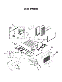 Unit Parts parts for Kitchenaid Side-By-Side Refrigerator KRSC700HPS01 from AppliancePartsPros.com