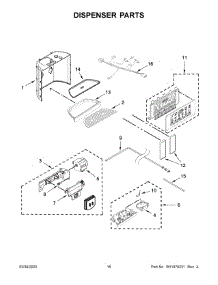 Dispenser Parts parts for Kitchenaid Side-By-Side Refrigerator KRSC703HBS05 from AppliancePartsPros.com
