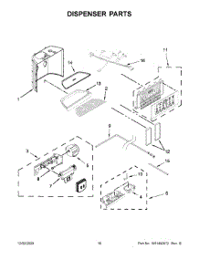 Dispenser Parts parts for Kitchenaid Side-By-Side Refrigerator KRSC703HPS01 from AppliancePartsPros.com