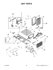 Unit Parts parts for Kitchenaid Side-By-Side Refrigerator KRSF705HPS04 from AppliancePartsPros.com
