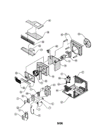 Chassis parts for Friedrich Room Air Conditioner KS10L10-A from AppliancePartsPros.com