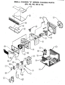 Chassis Parts parts for Friedrich Room Air Conditioner KS12J10A-A from AppliancePartsPros.com