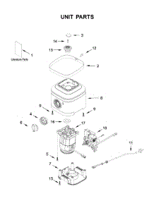 Unit Parts parts for Kitchenaid Blender KSB1332DG0 from AppliancePartsPros.com