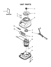 Unit Parts parts for Kitchenaid Blender KSB1570MF0 from AppliancePartsPros.com