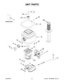 Unit Parts parts for Kitchenaid Blender KSB4028VB0 from AppliancePartsPros.com