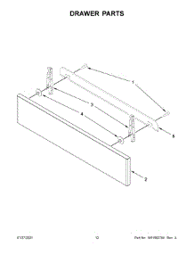 Drawer Parts parts for Kitchenaid Range KSDG950ESS3 from AppliancePartsPros.com