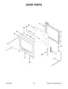 Door Parts parts for Kitchenaid Range KSDG950ESS7 from AppliancePartsPros.com