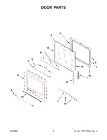 Door Parts parts for Kitchenaid Electric Range KSEB900ESS7 from AppliancePartsPros.com