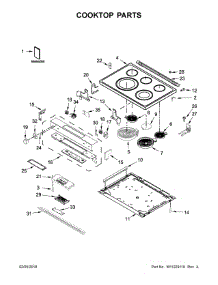 Cooktop Parts parts for Kitchenaid Electric Range KSEG700ESS3 from AppliancePartsPros.com