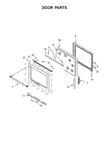 Door Parts parts for Kitchenaid Electric Range KSEG700ESS3 from AppliancePartsPros.com