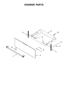 Drawer Parts parts for Kitchenaid Electric Range KSEG700ESS3 from AppliancePartsPros.com
