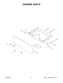 Drawer Parts parts for Kitchenaid Electric Range KSEG700ESS7 from AppliancePartsPros.com